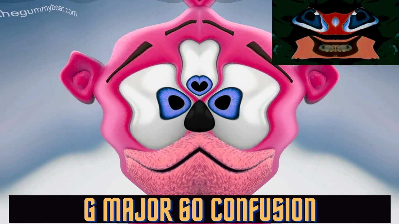 G MAJOR 60 CONFUSION EFFECT Gummy bear Klasky Csupo Pinkfong SpongeBob Cocomelon Peppa Pig Minions