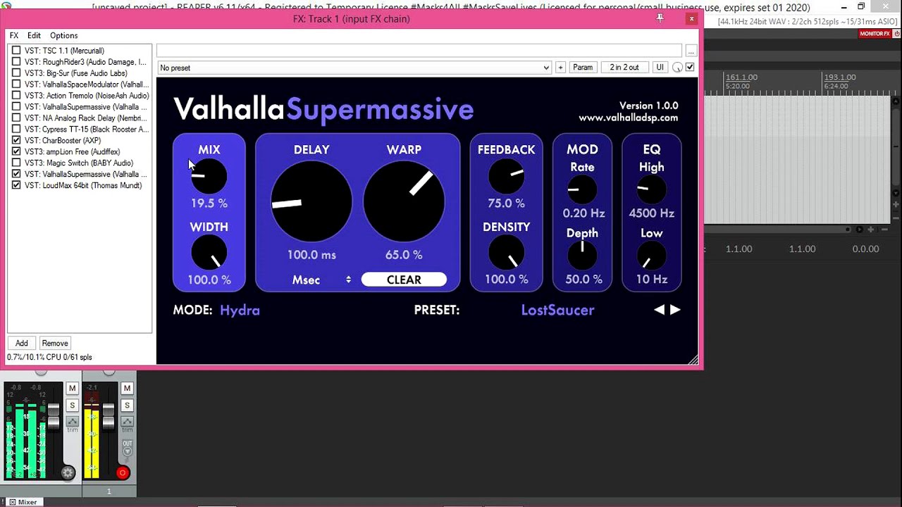 Free VST 80's/90's Dreampop Guitar Effects and Amp SIM Orange Style Experimental Fun