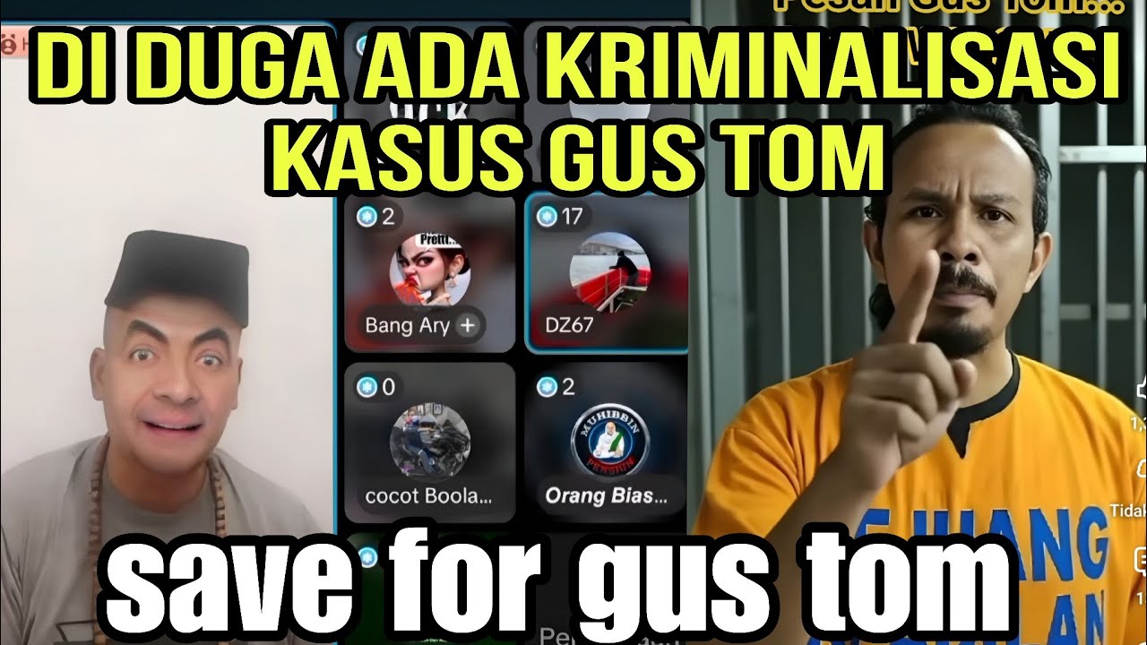 DI DUGA ADA KRIMINALISASI PERKARA GUS TOM‼️ SAVE FOR MAKAM WINONGAN 