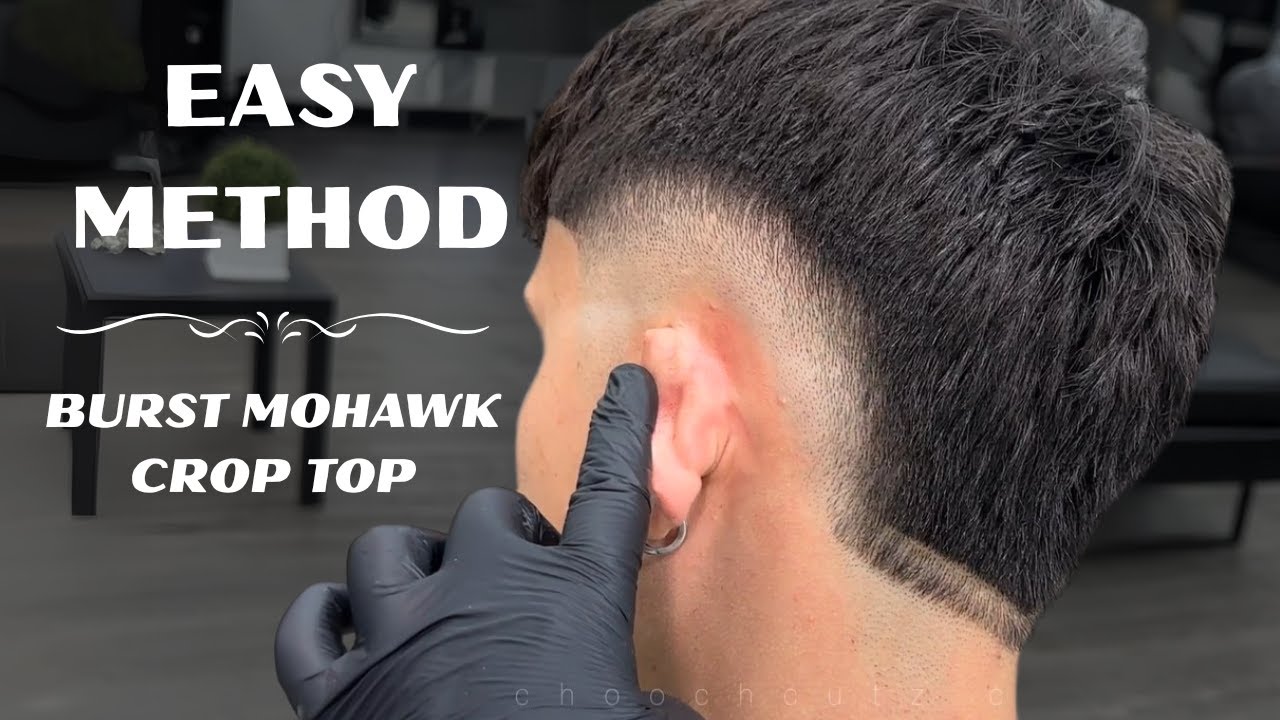 EASY Burst Mohawk Crop Top Fade Haircut - POV Full Uncut Barber Tutorial (Hispanic Hair)