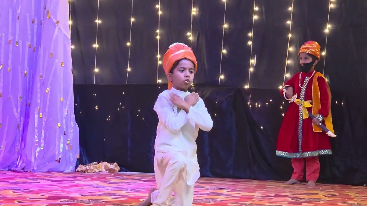 छत्रपती शिवाजी महाराज पोवाडा वार्षिक स्नेहसंमेलन नूतन प्राथमिक शिक्षणालय परभणी 