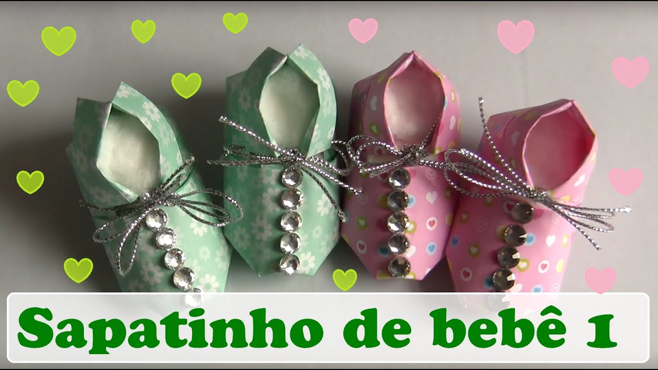 SAPATINHO DE BEBÊ DE ORIGAMI 1
