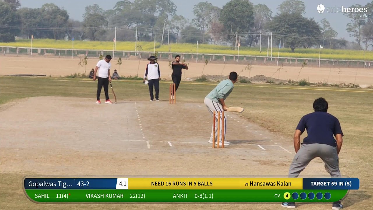 Hansawas Kalan vs Gopalwas Tigers live cricket match | ch.sube Singh memorial cup Dohka hariya live