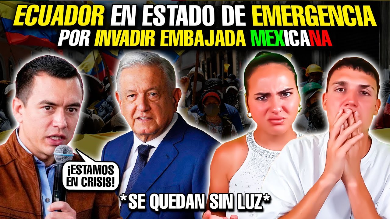 MIS SOBRINOS REACCIONAN a las CONSECUENCIAS a ECUADOR por *INVADIR EMBAJADA MEXICANA* 😱🇲🇽