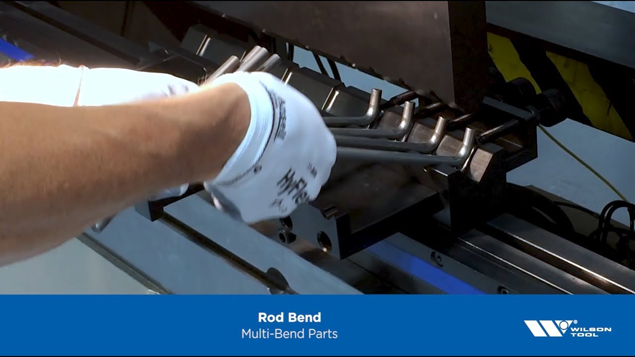 Multi-Part Staged Rod Bending Press Brake Application