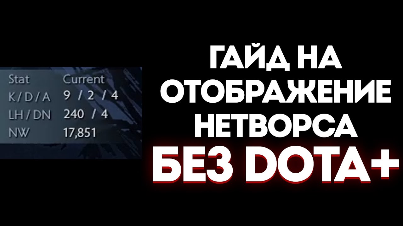 ГАЙД НА ОТОБРАЖЕНИЕ НЕТВОРСА БЕЗ ДОТЫ ПЛЮС