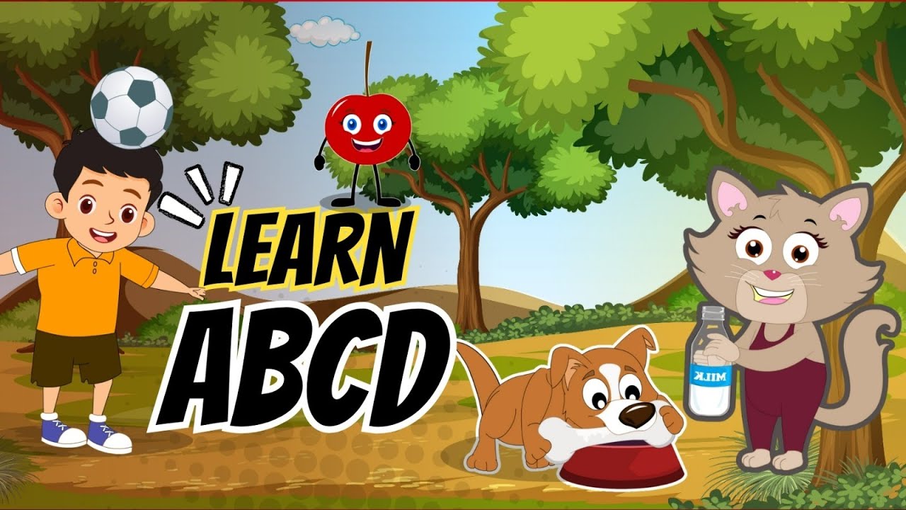 Learn The ABC Phonic Song with APPLE as Your First Lesson|ABC Songs, ABCD, Nursery Rhymes, Baby Song