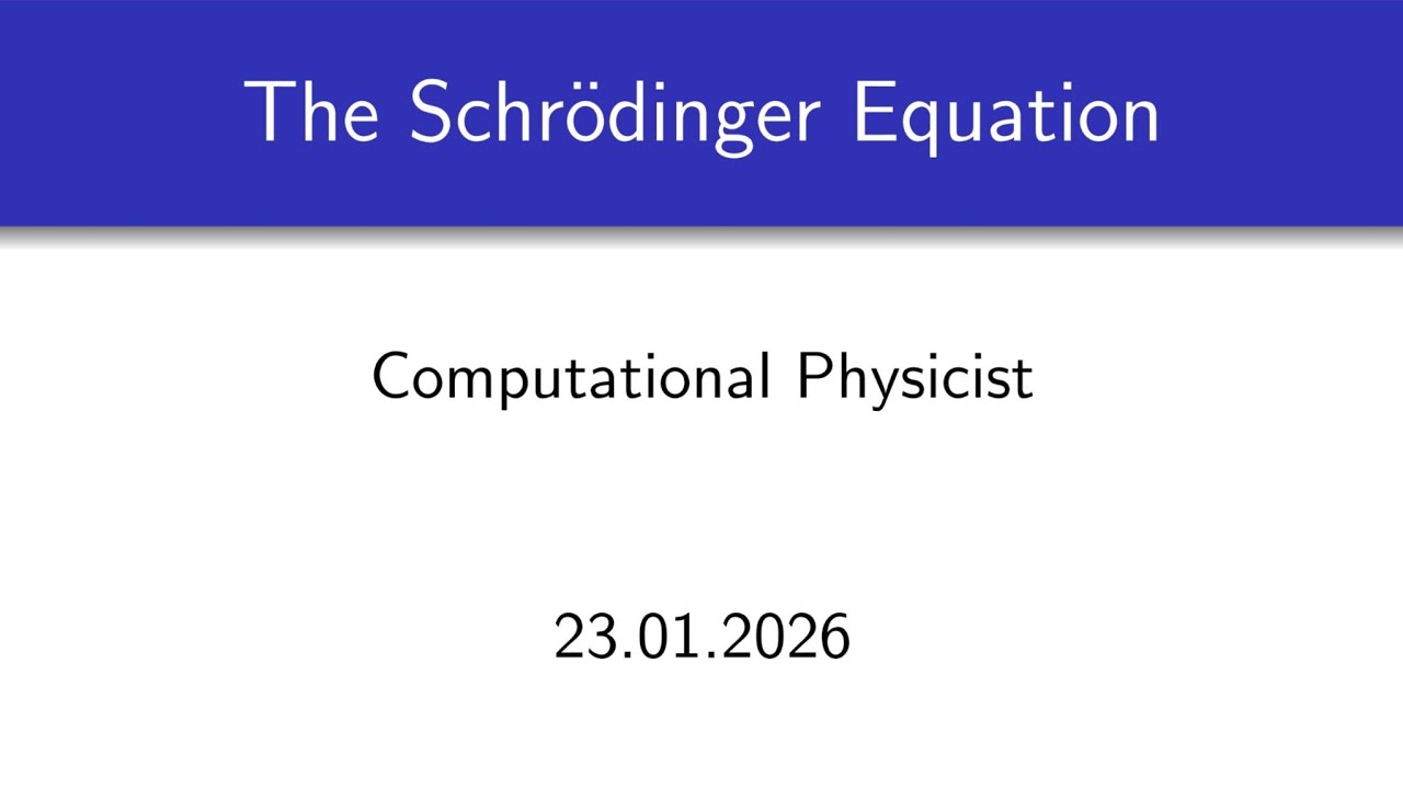 The Schrödinger Equation | Video 1