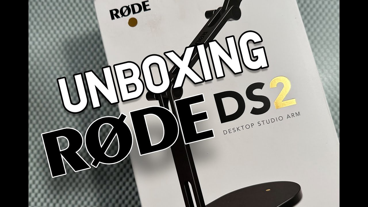 Unboxing the brand new Rode DS2 microphone stand