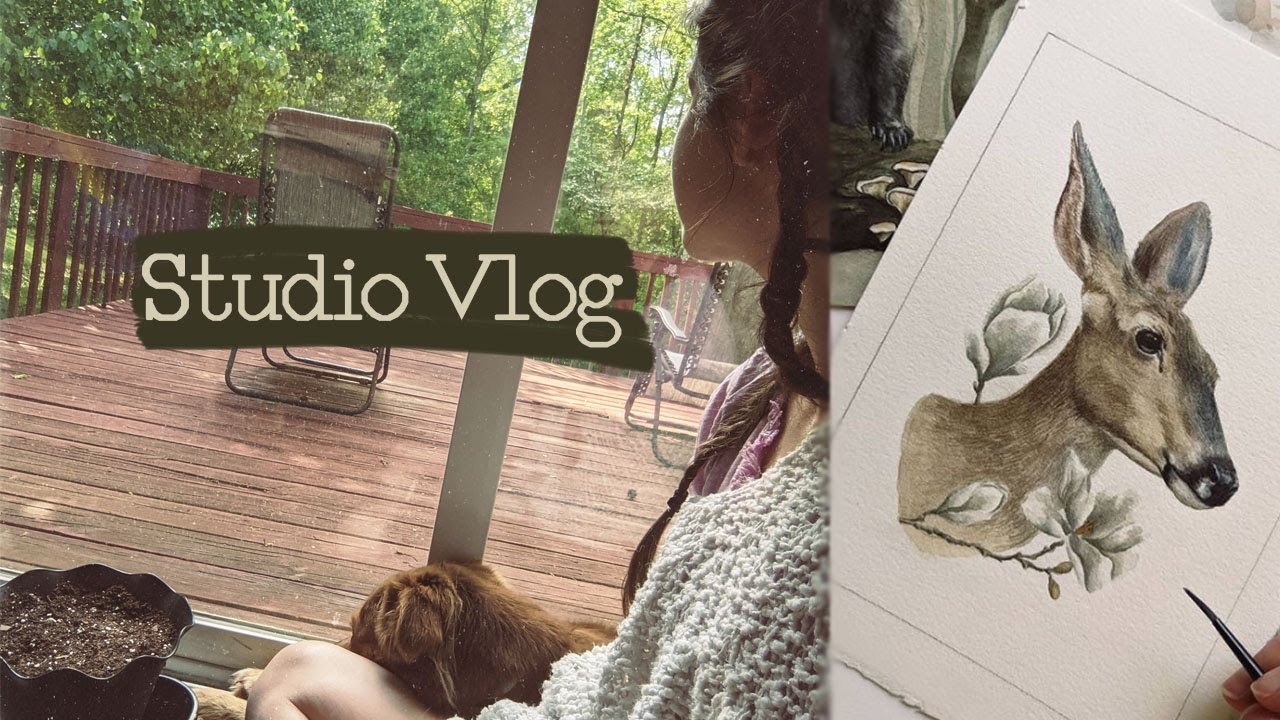 Days in the life of a watercolor artist | Cozy Art Vlog No. 2