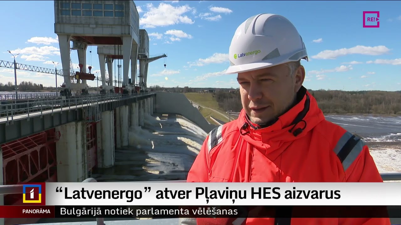 “Latvenergo” atver Pļaviņu HES aizvarus