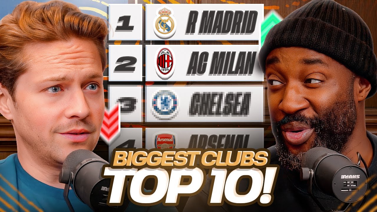 Ranking The Top 10 BIGGEST Clubs In The World! 🌍