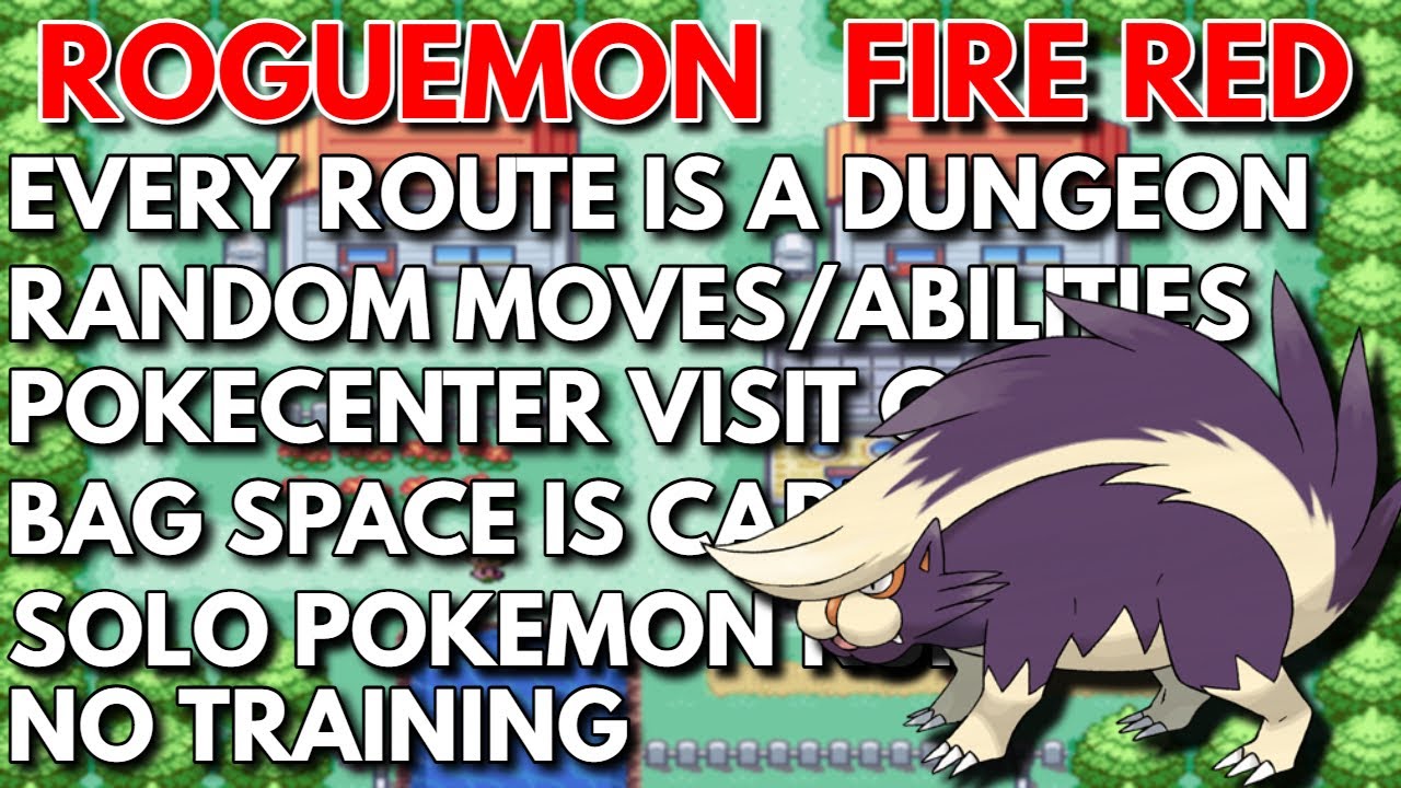 (END GAME SKUNK!!) Pokemon Firered Natdex Roguemon 725+ ATTEMPTS