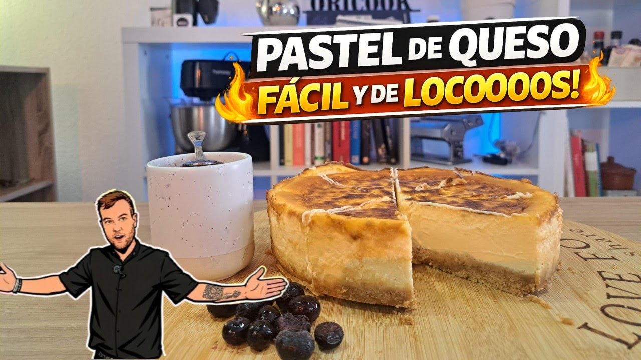 👉 El PASTEL DE QUESO más FÁCIL y CREMOSO que he hecho nunca 🤯