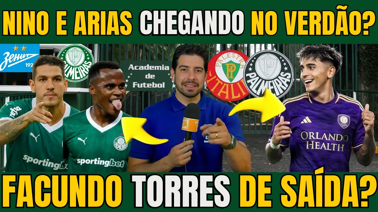 SAÍU AGORA! PALMEIRAS MUITO PERTO DE FECHAR AS CONTRATAÇÕES DE NINO E ARIAS / FACUNDO ESTA DE SAÍDA?