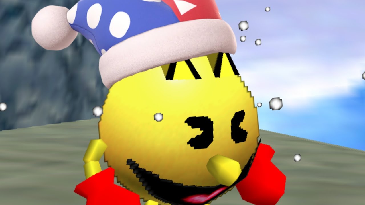 Pac-Man in Super Mario 64