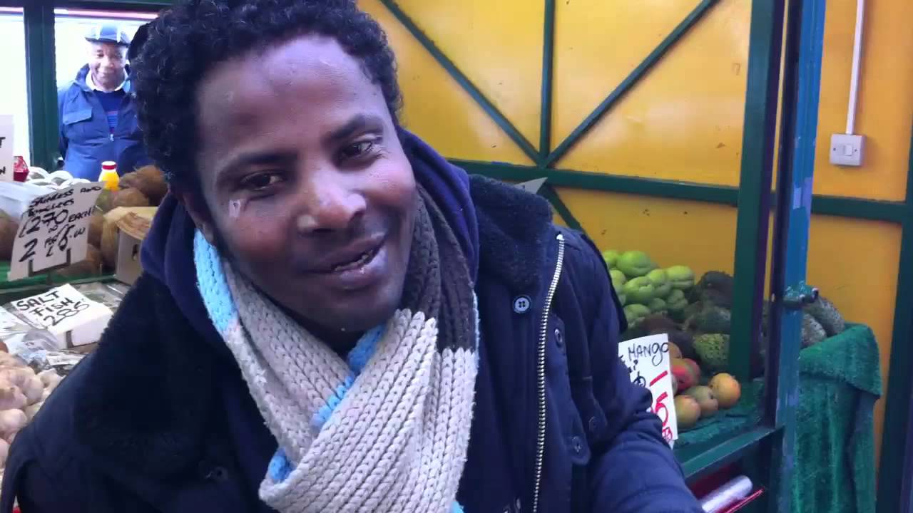Shepherd's Bush Market Drunk Somalian man