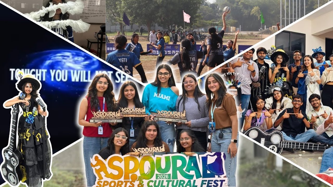 My FIRST College Fest | Complete Vlog | CHARUSAT Spoural 