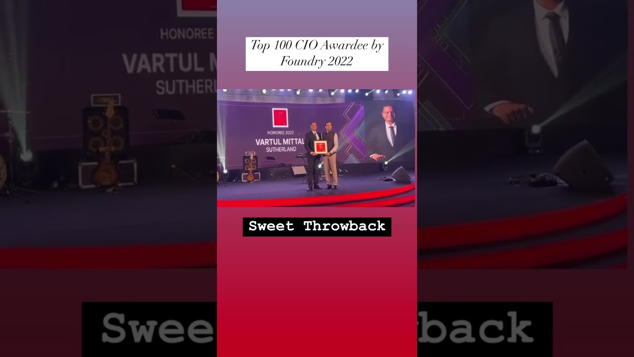 Vartul Mittal | From Cloud to GenAI to Agentic AI | CIO100 Award Winner at Foundry India Symposium