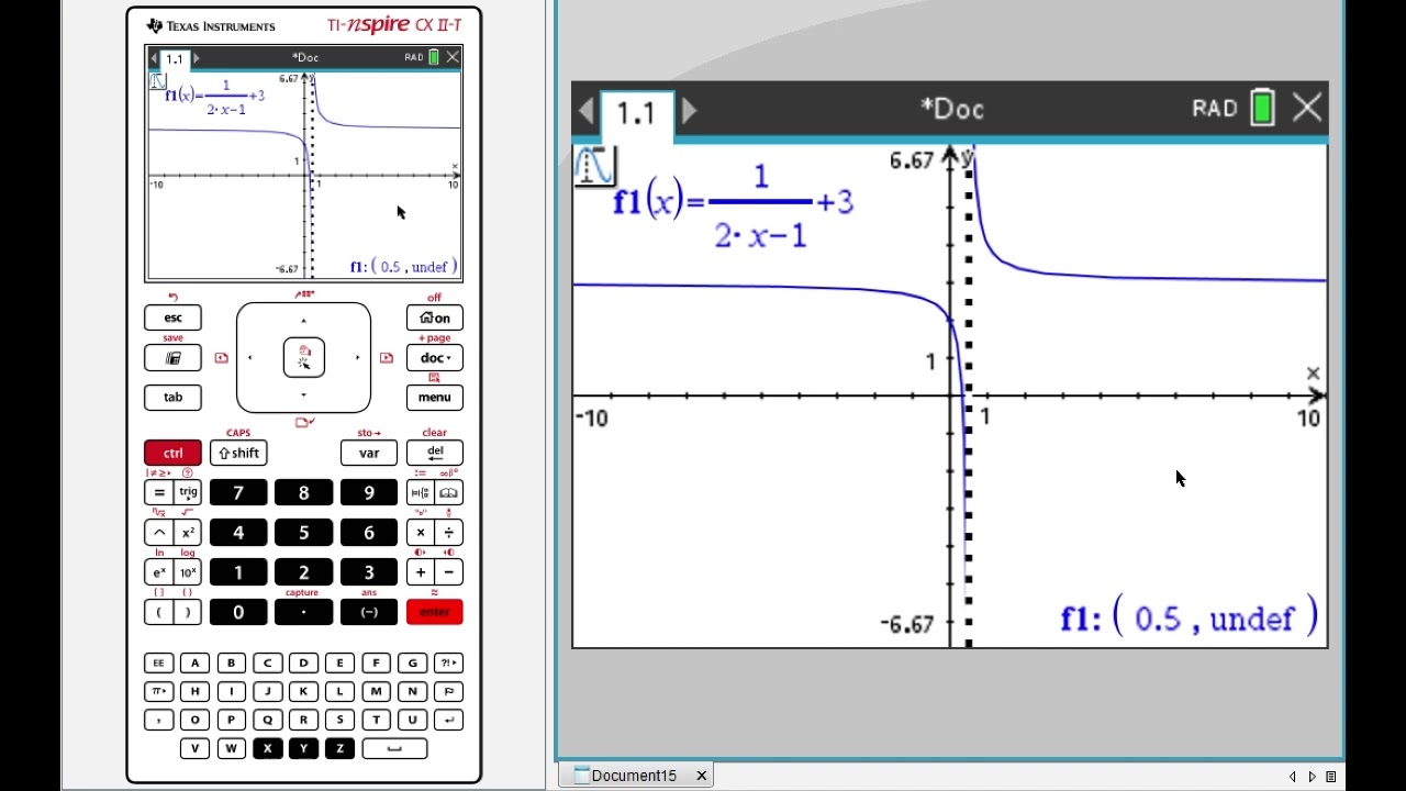 Calculator skills: Asymptote checks with the TI Nspire GDC
