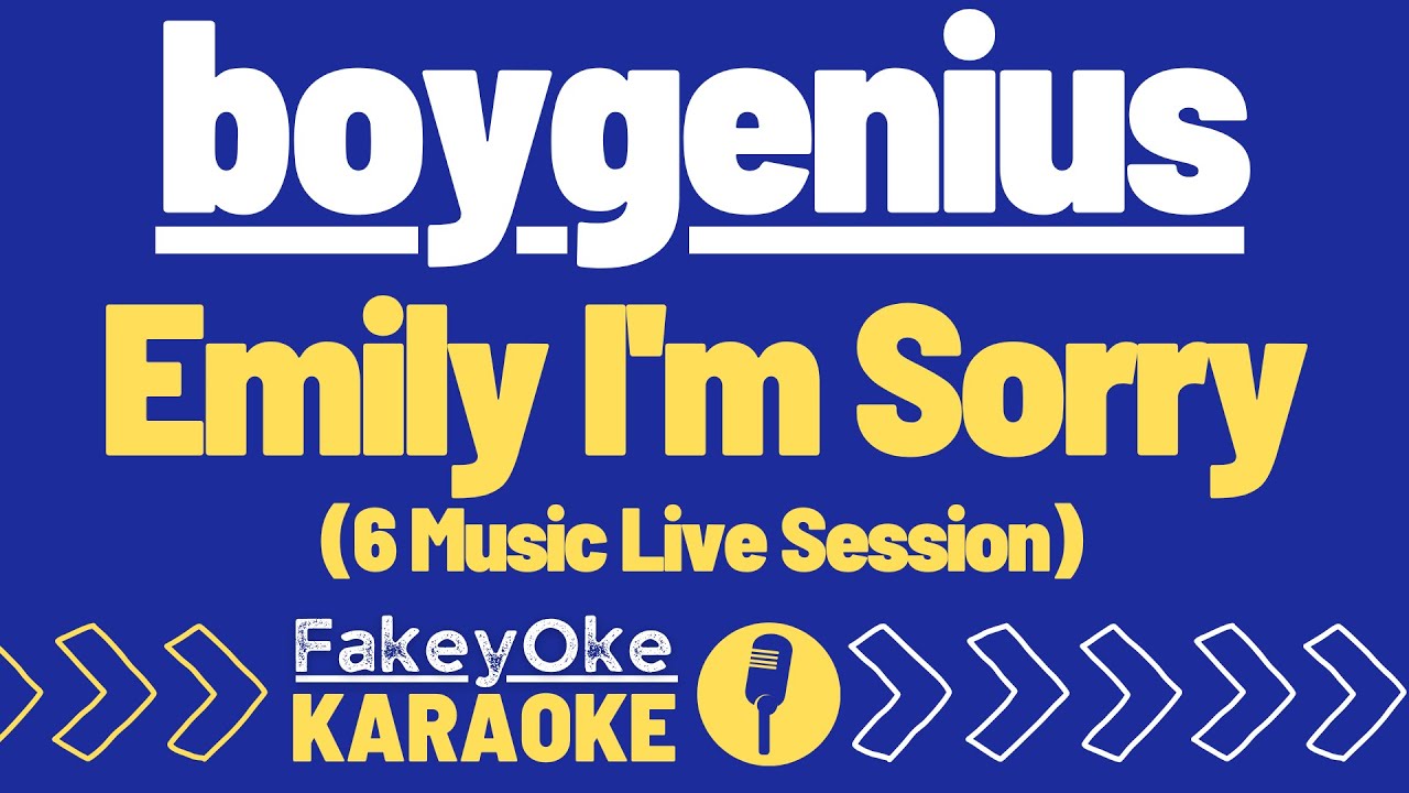 boygenius - Emily I'm Sorry (6 Music Live Session) [Karaoke]