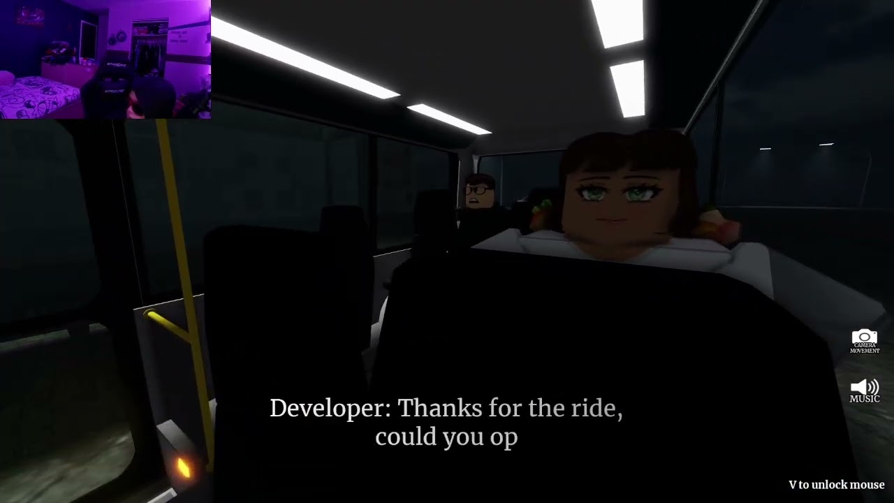 playing sinister bus with my friend Morgan..