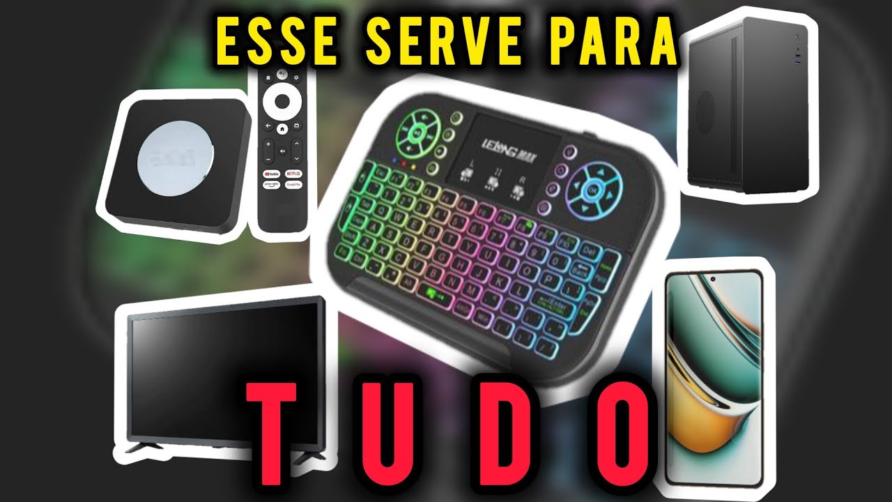 Mini Teclado Sem Fio (Wi-Fi / Bluetooth) Lelong LE-7704 - Review, Testes e Opinião do Usuário