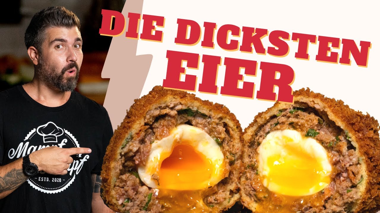 Wir machen die DICKSTEN EIER - bestes Eier Rezept - Schottische Eier