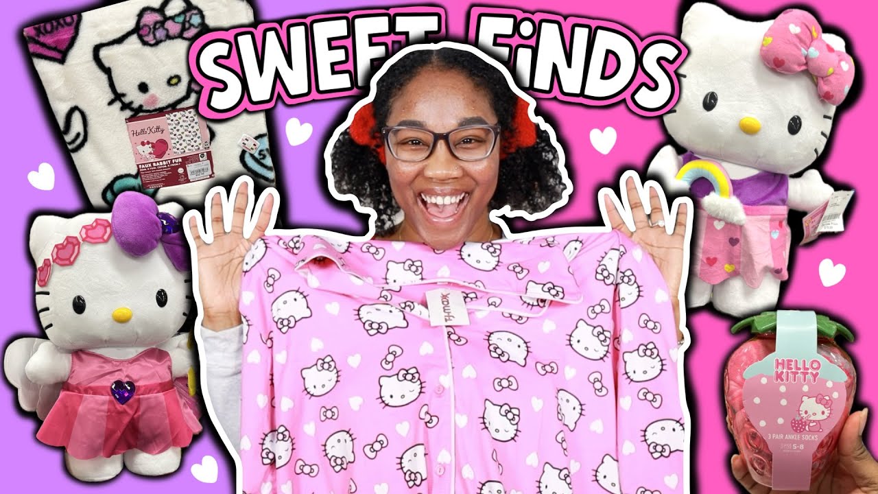 ❤️New HK GREETERS, Heart BLANKETS and HAUL!🩷 Valentines HELLO KITTY Hunting!