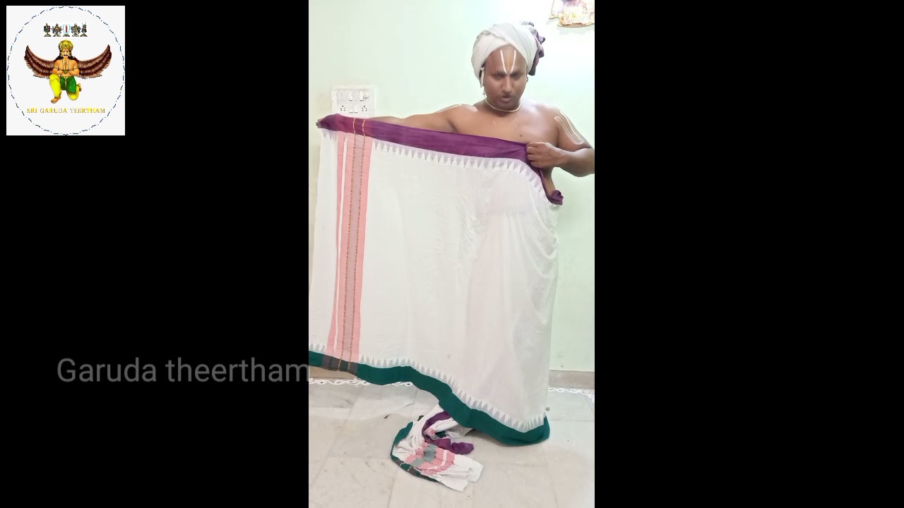 How to wear panchakacham?