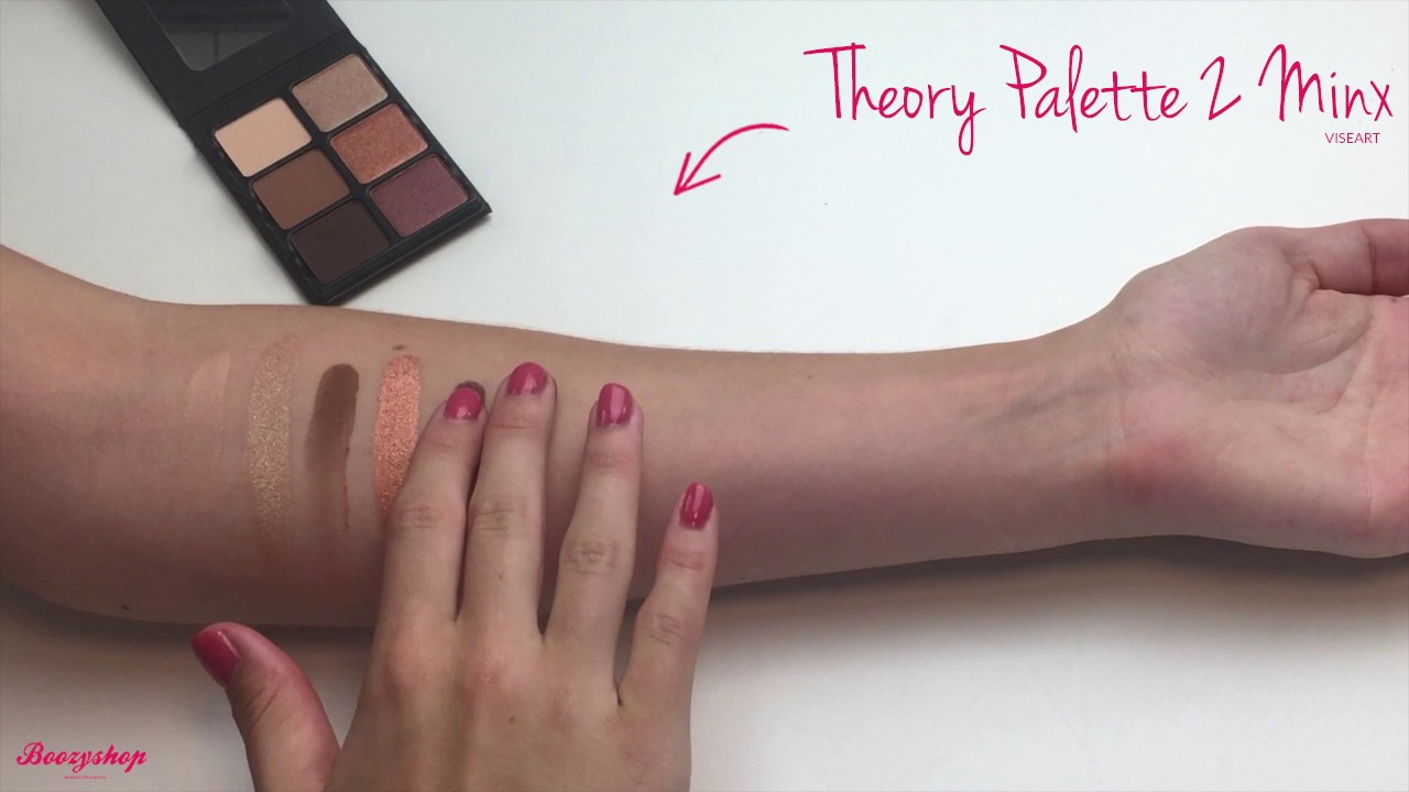 Swatches Viseart Theory Eyeshadow Palette 2 Minx