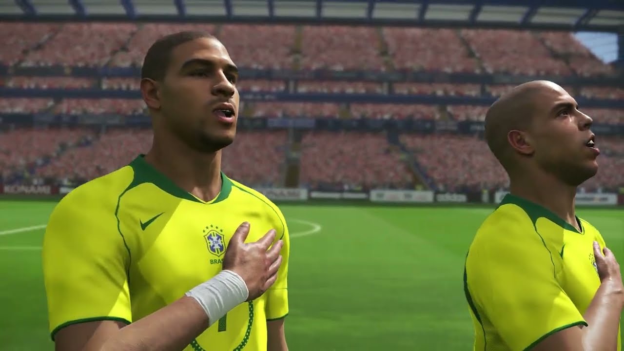 Inglaterra vs Brasil | Amistoso 2004 | PES 2019 MOD 2004.