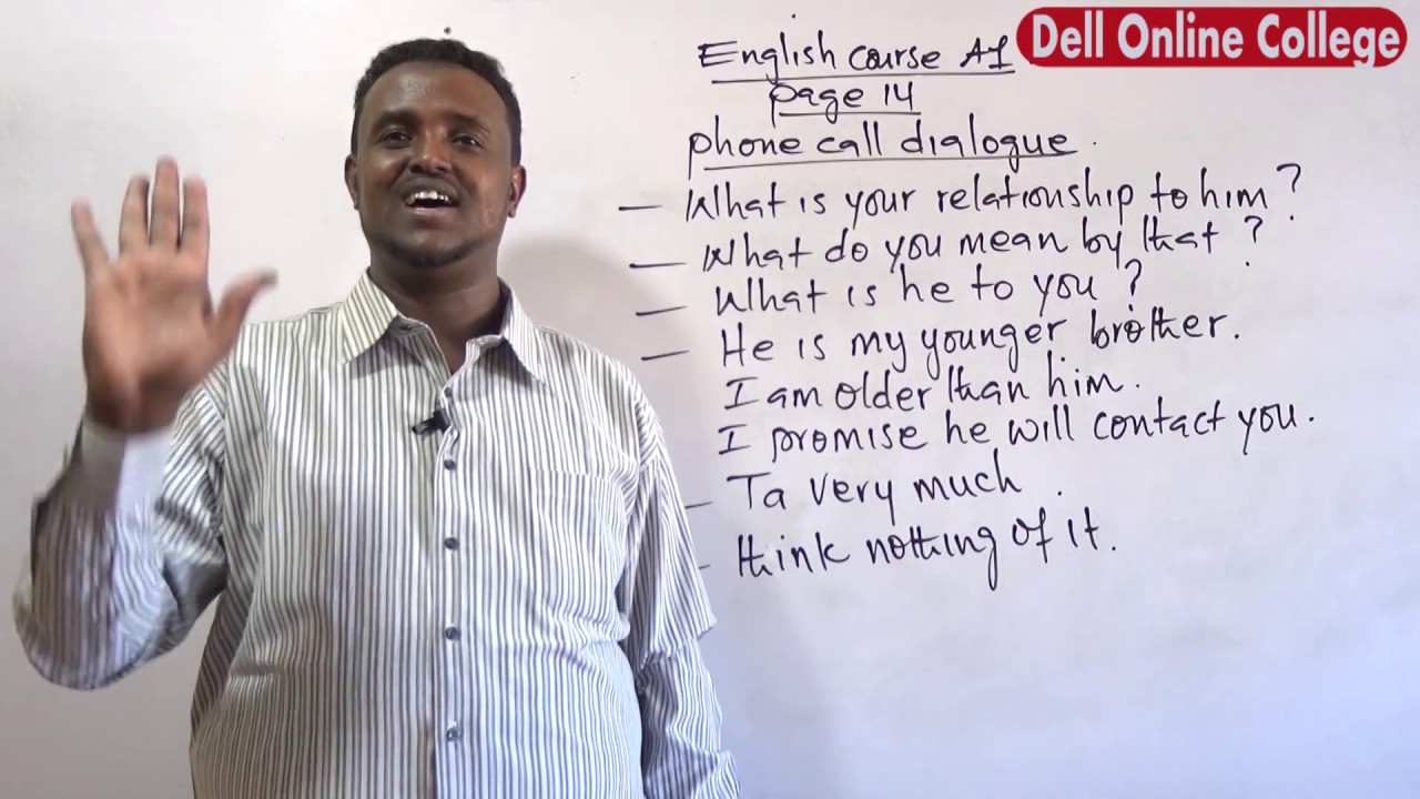 Phone call dialogue