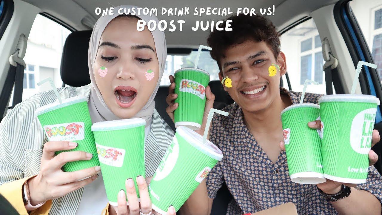 We try out 6 BOOST JUICE & 1 'boosrista' custom drink 🤫🥤