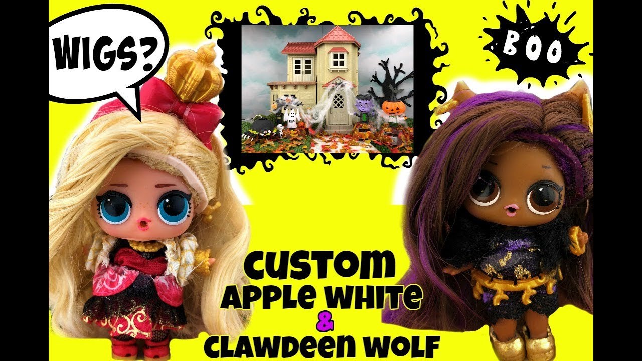 LOL CUSTOM Clawdeen Wolf & Apple White ARE ADORABLE 🎃They Go TRICK OR TREATING 👻 Halloween Video