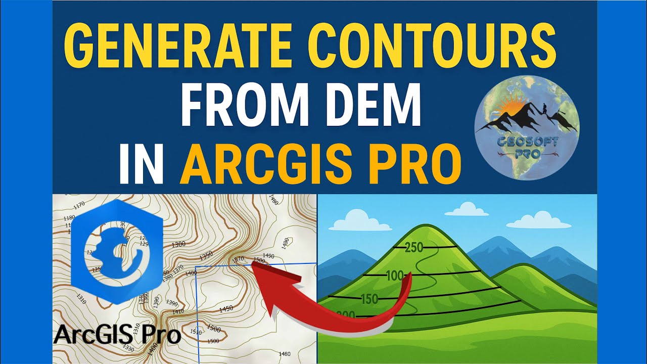 Создание и маркировка контуров на основе ЦМР в ArcGIS Pro | Контурные полигоны и отдельные линии ...
