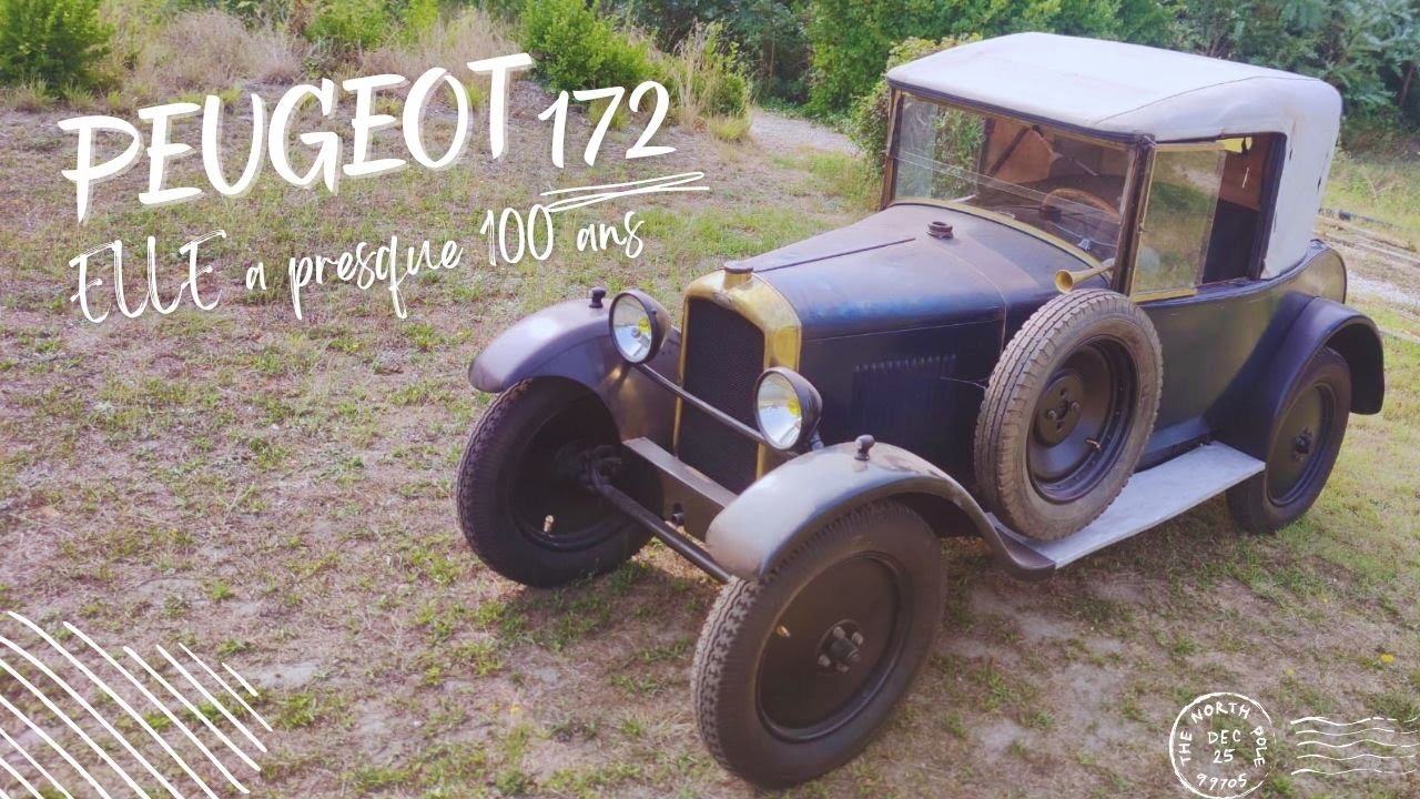 Peugeot 172 de presque 100 ans, idéal pour balader belle maman dans le coffre 😎