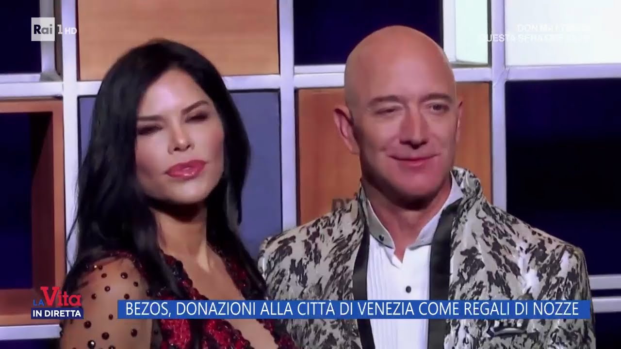Bezos-Sanchez, donazioni alla città di Venezia come regali di nozze - La vita in diretta 19/06/2025