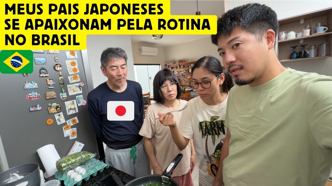 Meus pais japoneses se apaixonam pela rotina no Brasil