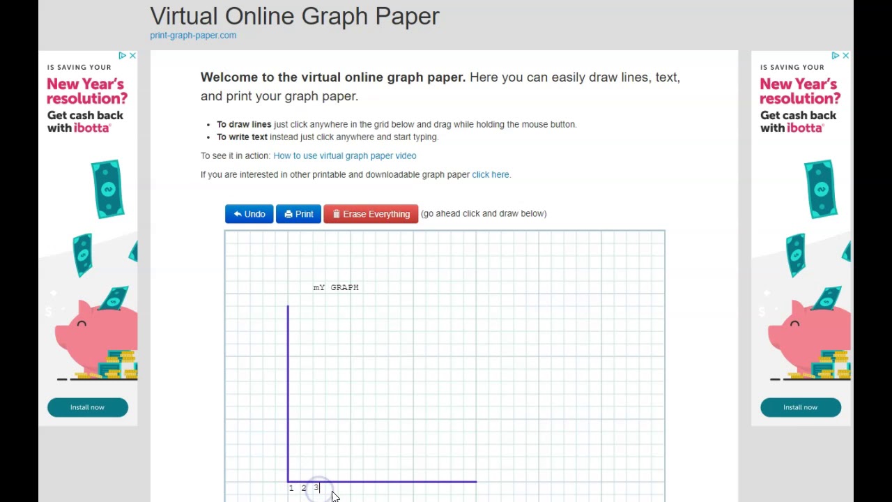 Virtual Graph Paper