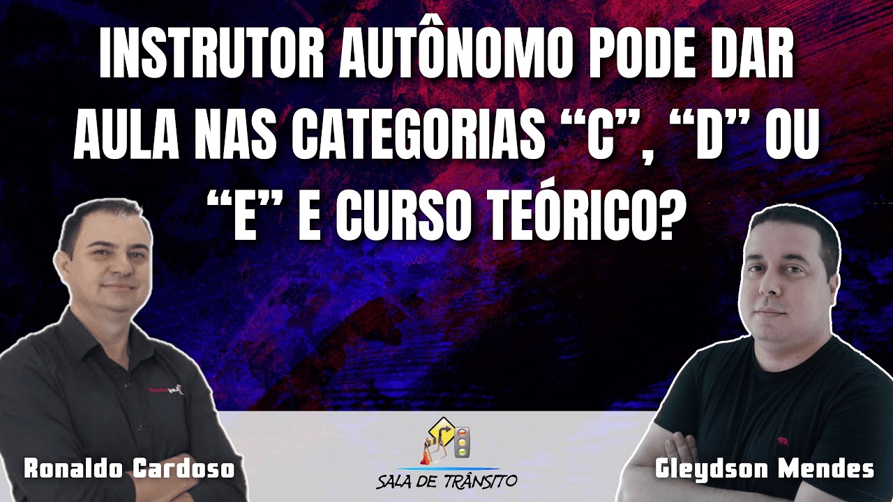 Instrutor autônomo pode dar aula nas categorias C, D ou E e curso teórico?
