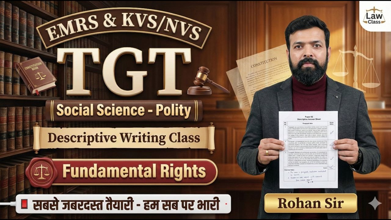 TGT  Social Science | Descriptive Writing | Polity | EMRS KVS NVS