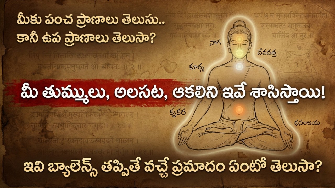 మీకు పంచ ప్రాణాలు తెలుసు.. కానీ ఉప ప్రాణాలు తెలుసా? | 5 Upa Pranas Secret | sanathana life