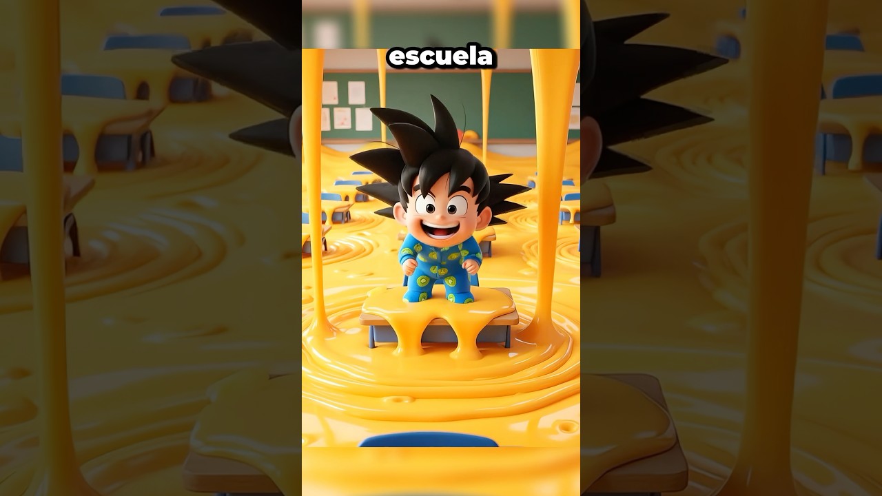 Goku va a la Escuela LLENA de QUESO para NACHOS