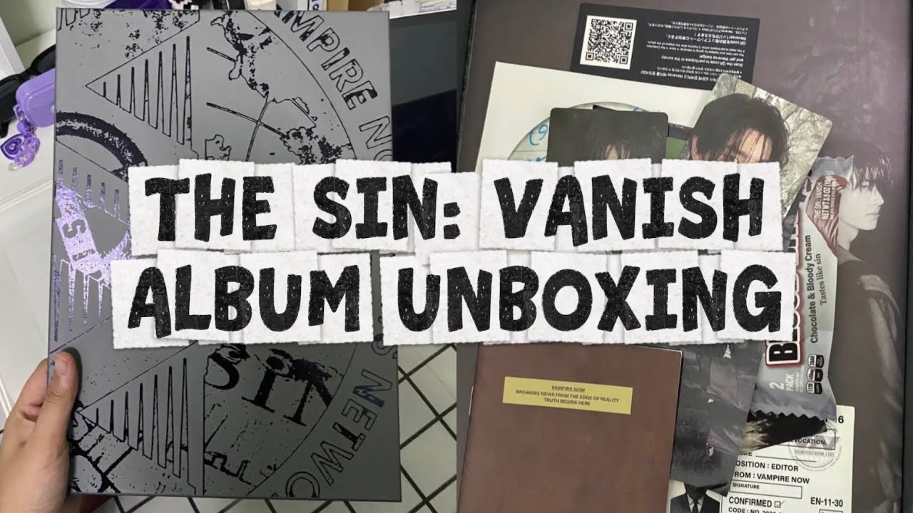 UNBOXING MY FIRST EVER KPOP ALBUM, THE SIN: VANISH BY ENHYPEN 