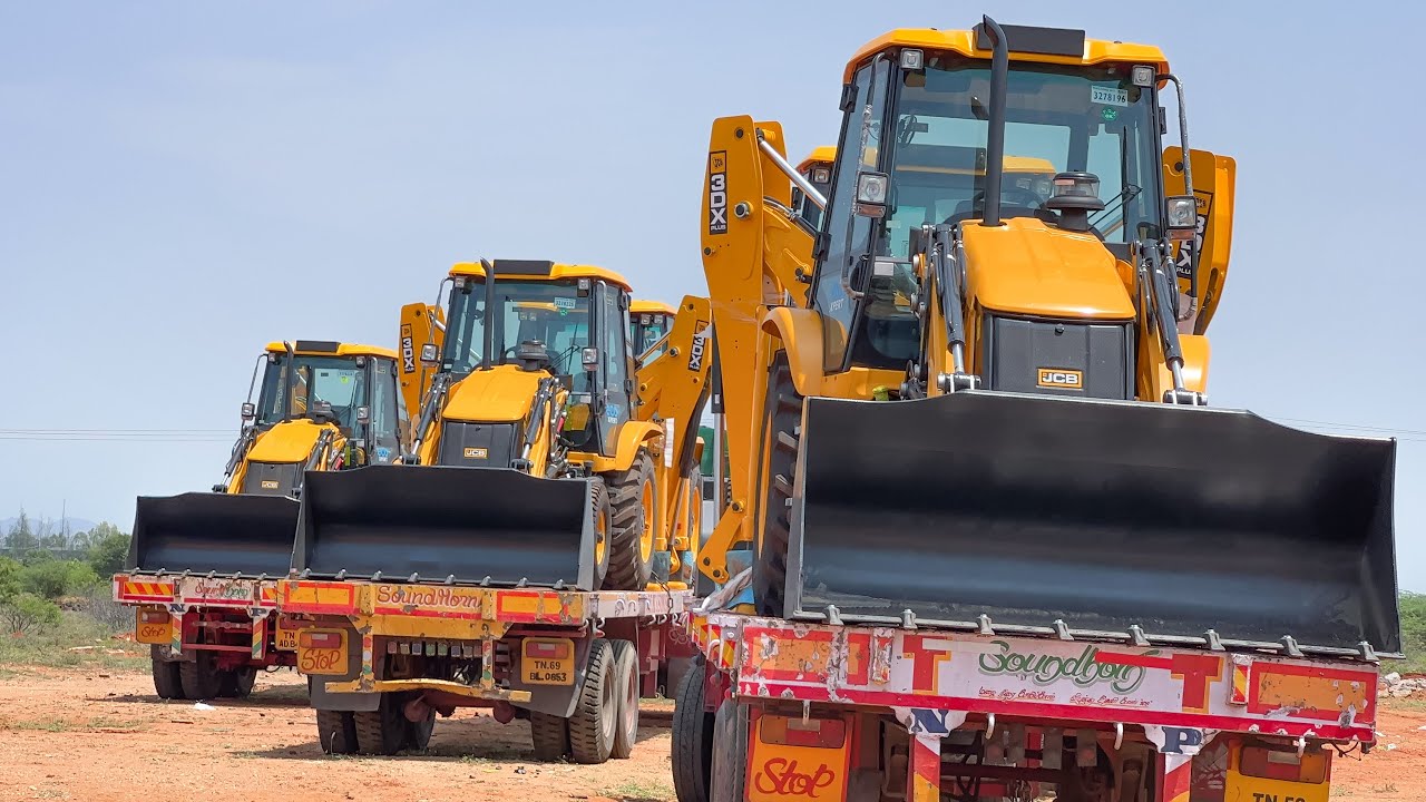 JCB 3DX PLUS 74hp Unloading and 2 New JCB Showroom Delivery | Jayaraj Group Tirunelveli
