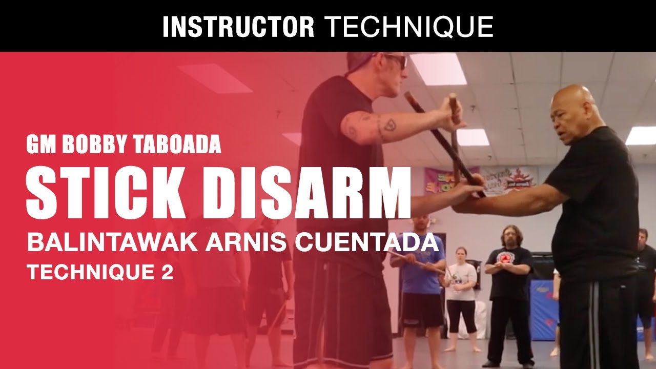 Balintawak Arnis Cuentada stick disarm technique pt. 2 (GM Bobby Taboada)