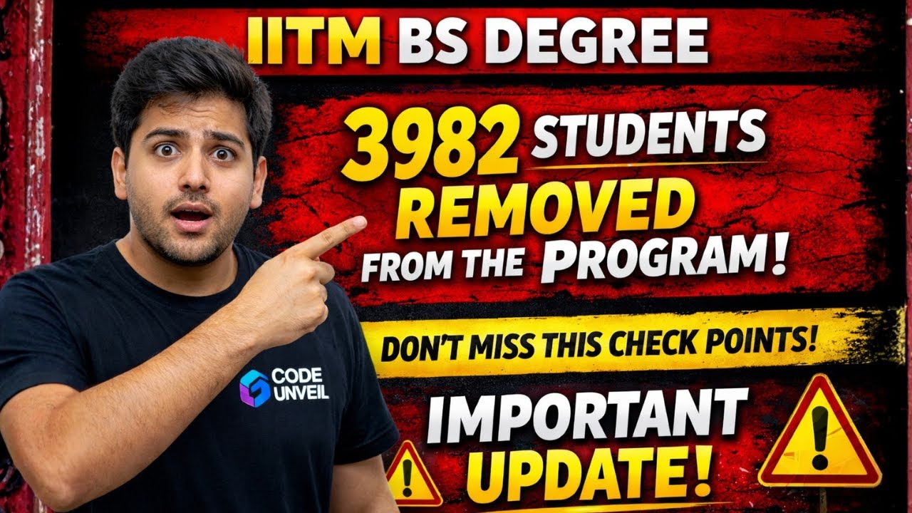 Thousands REMOVED from IIT Madras BS Degree | Mandatory Academic Checkpoints Explained