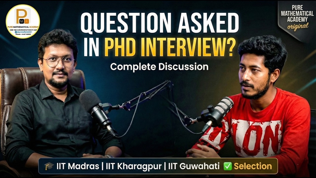 Questions asked in Phd Interview ? Complete Discussion with Shibam (NET JRF 82 IIT Madras Selection)