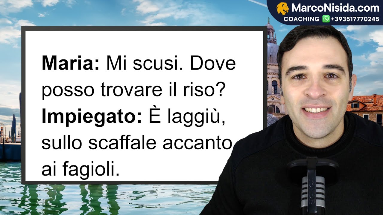 Curso de Italiano para Principiantes 27 AL SUPERMERCADO en Italia   Frases Útiles y Conversaciones